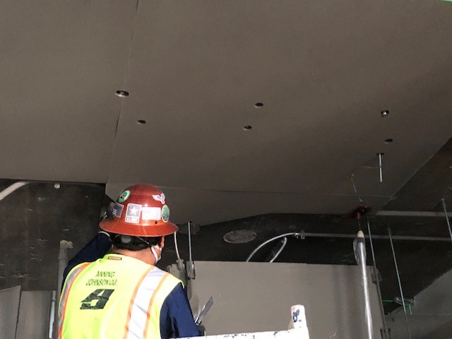 Pinta panels installed directly to concrete slab - Microsoft, Reston, VA